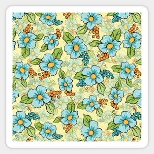 Floral Pattern Art Sticker